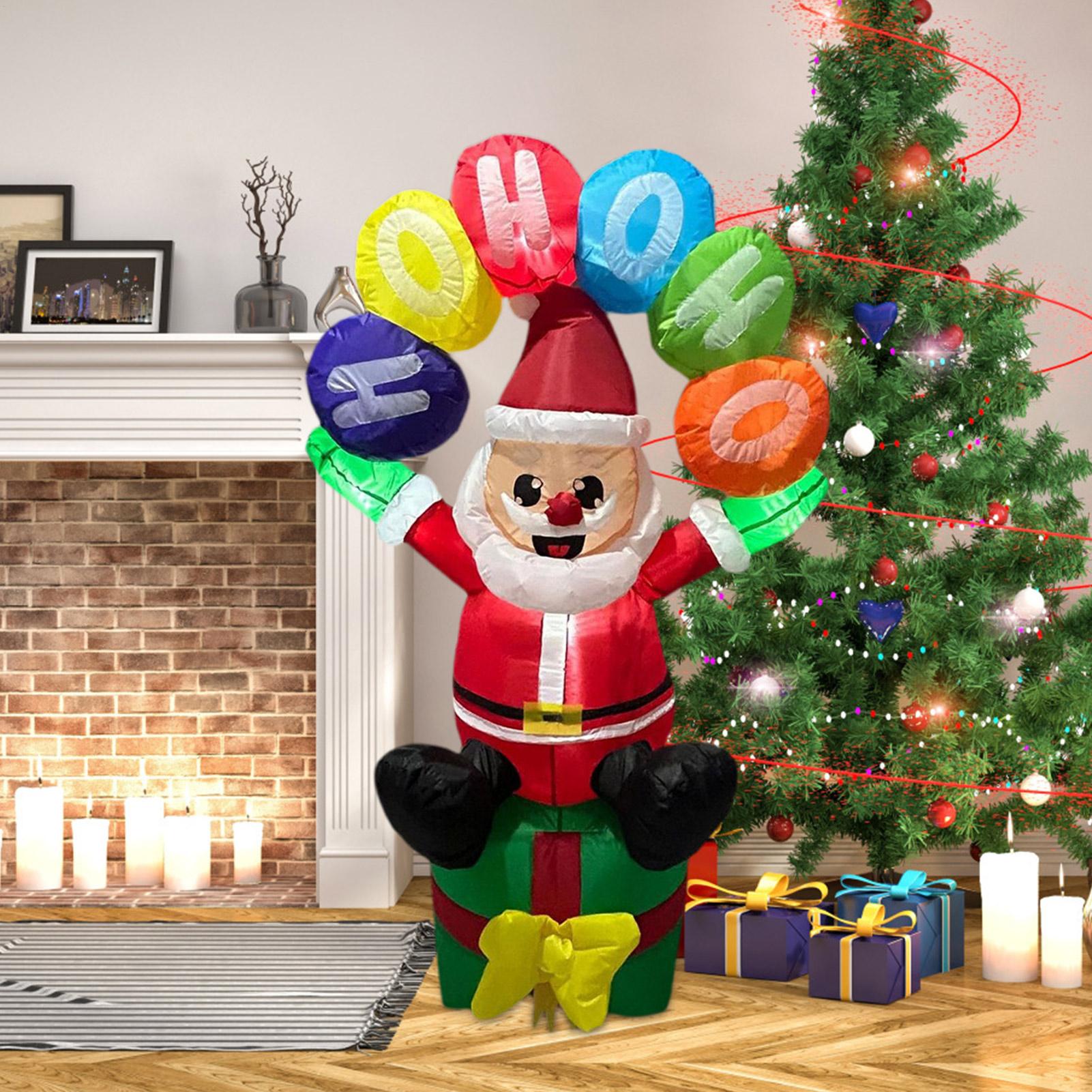 Up Lighting Decor - Decoración inflable de Papá Noel con