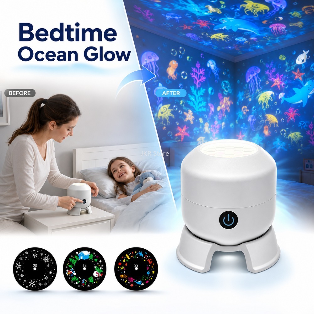 Ambient Lighting Decor For Room - Lámpara Proyector LED Giratoria 360° con