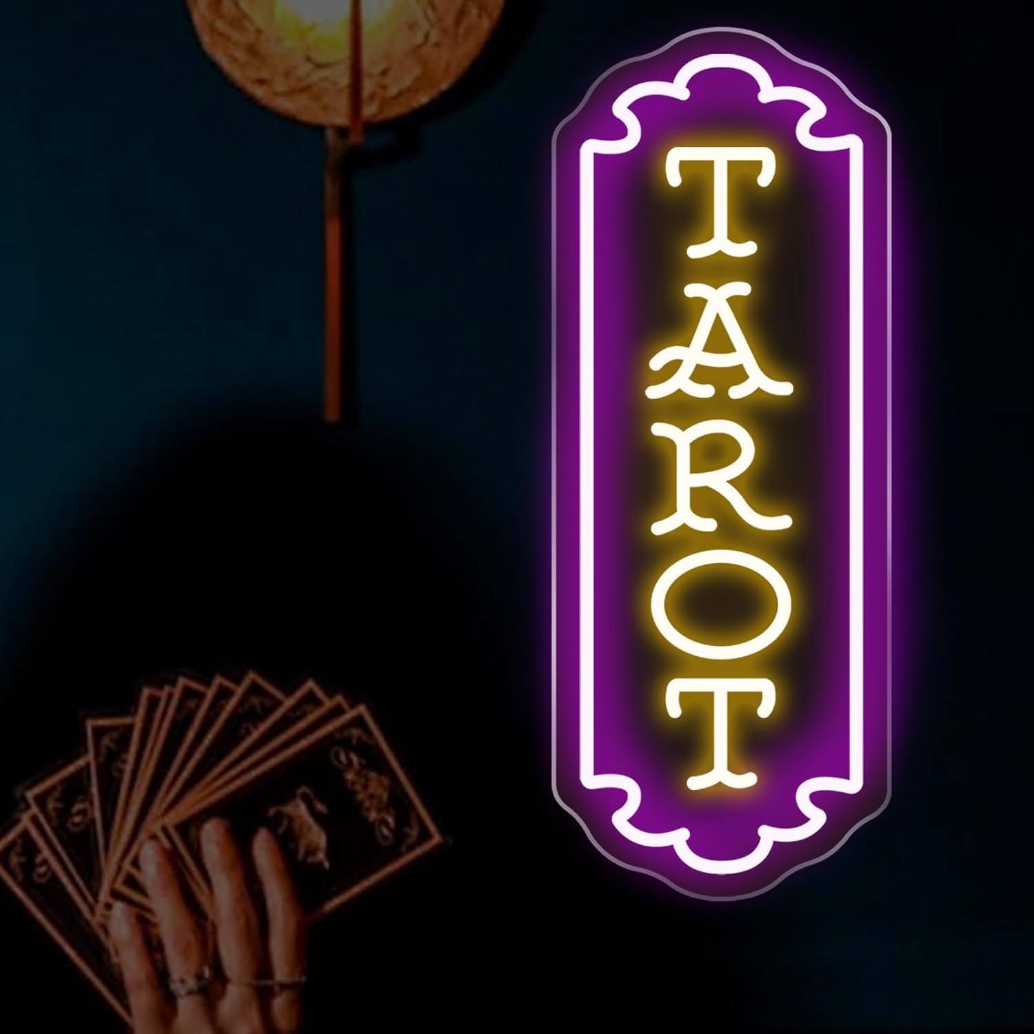 Led Lighting Wall Decor - Letrero Luminoso de Tarot con Alimentación