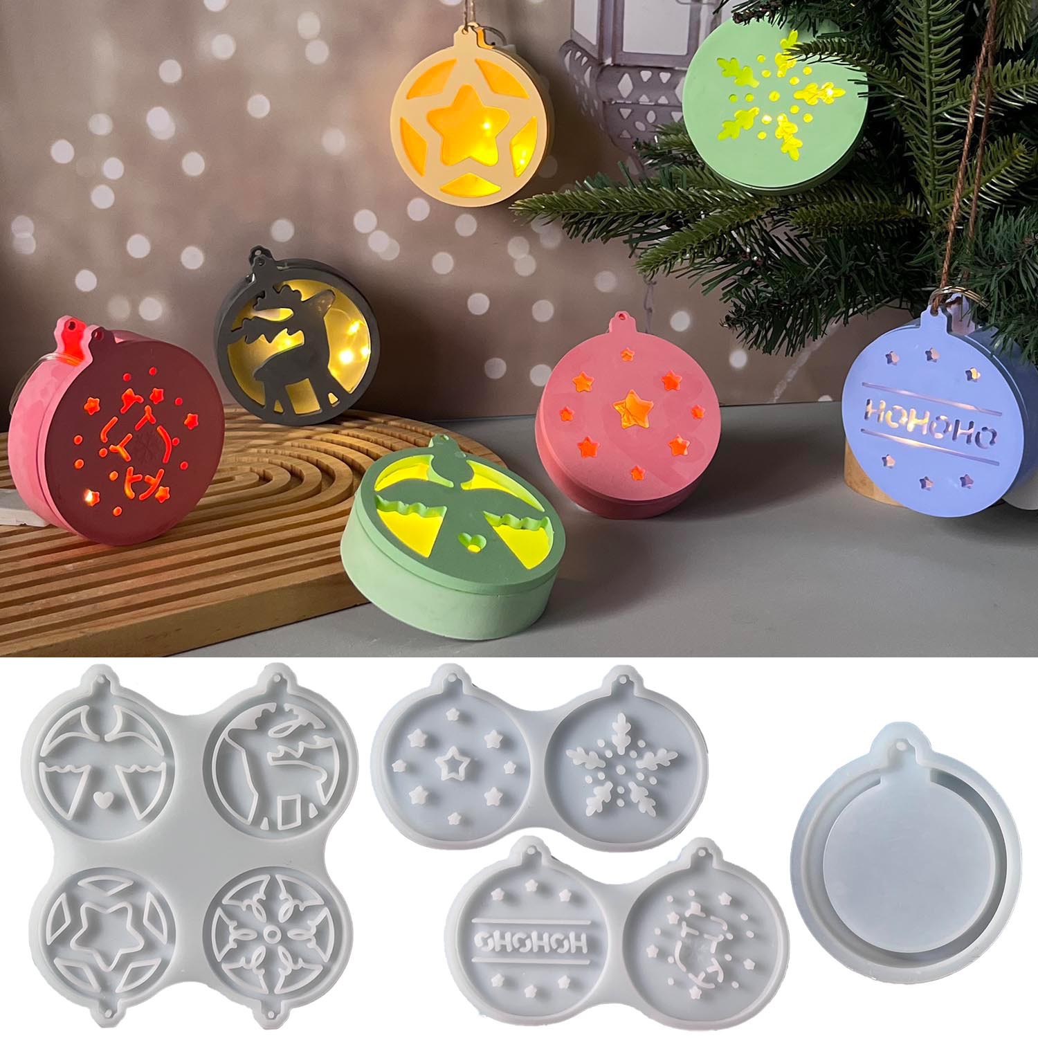 Pendant Lighting Christmas Decor - Serie navideña, colgante de luz nocturna,