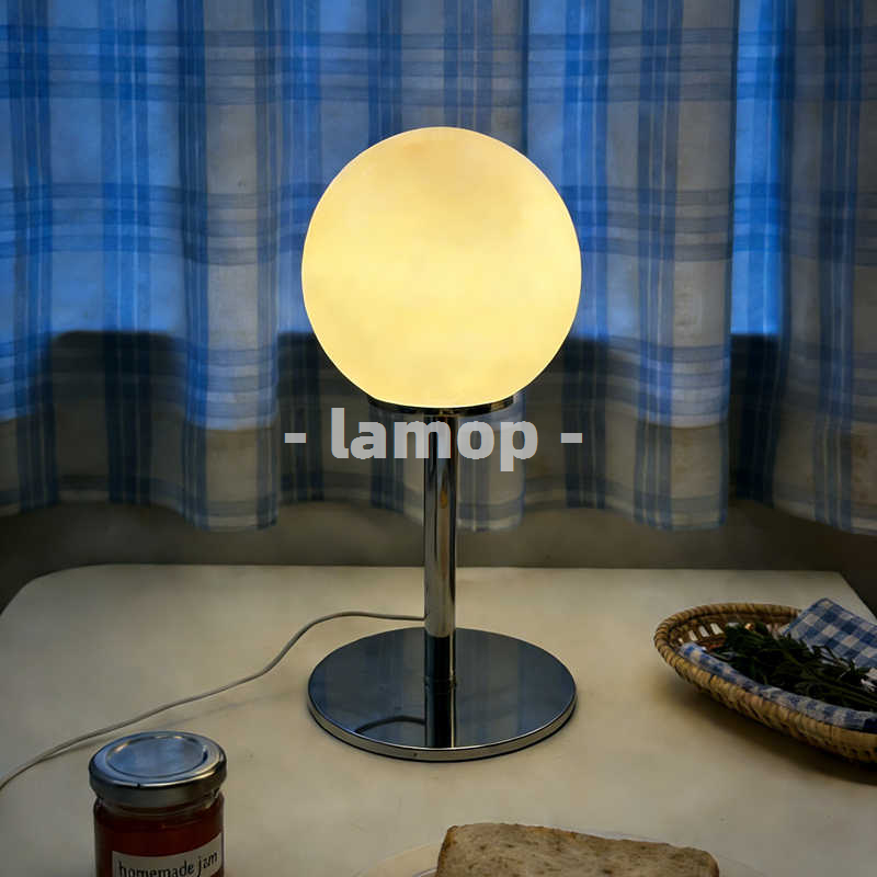 Led Lighting Decor - Lámpara de Mesa con Base Cromada
