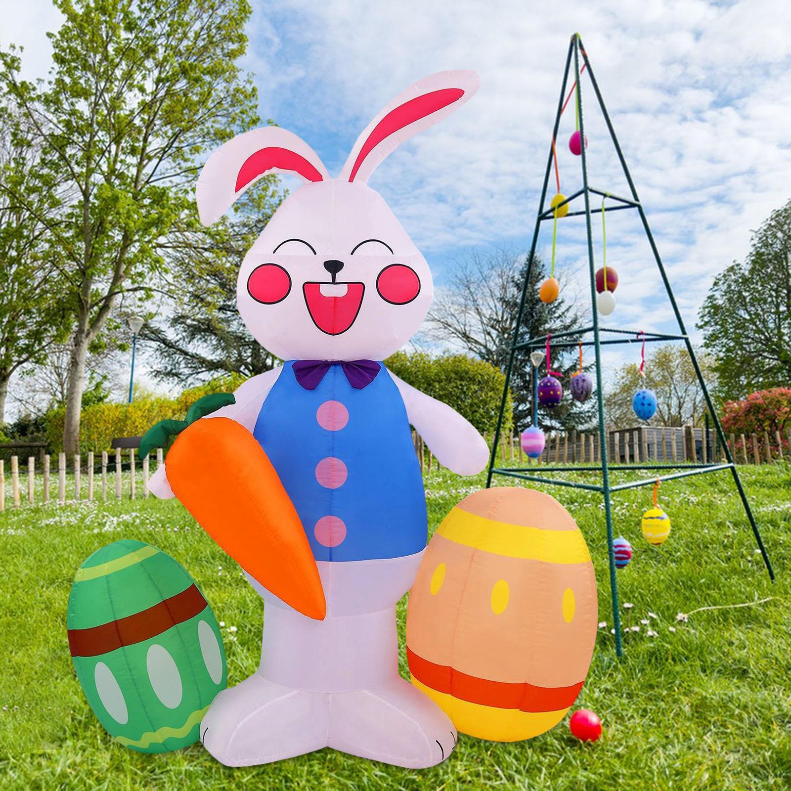 Up Lighting Decor - Conejo de Pascua Inflable con Luces