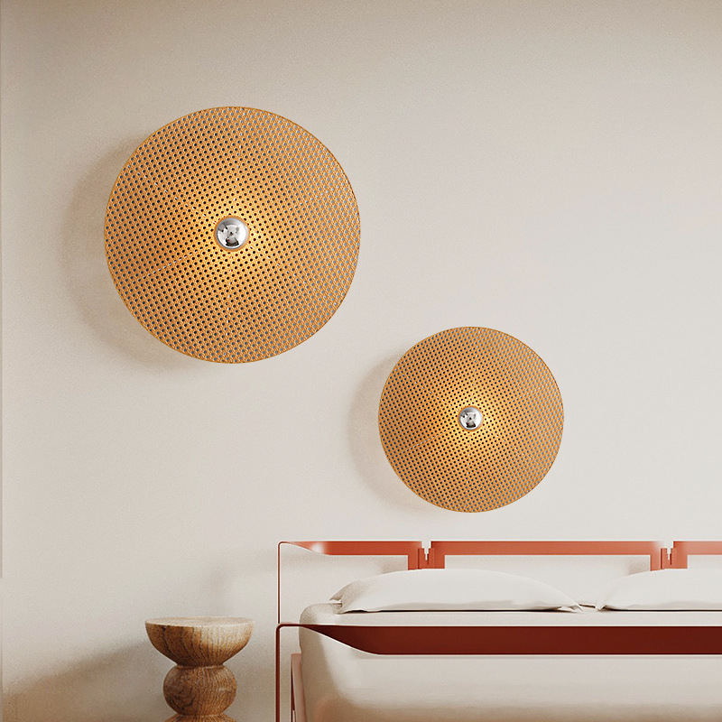 Lighting Decor Rentals - Aplique de Pared Artístico de Ratán