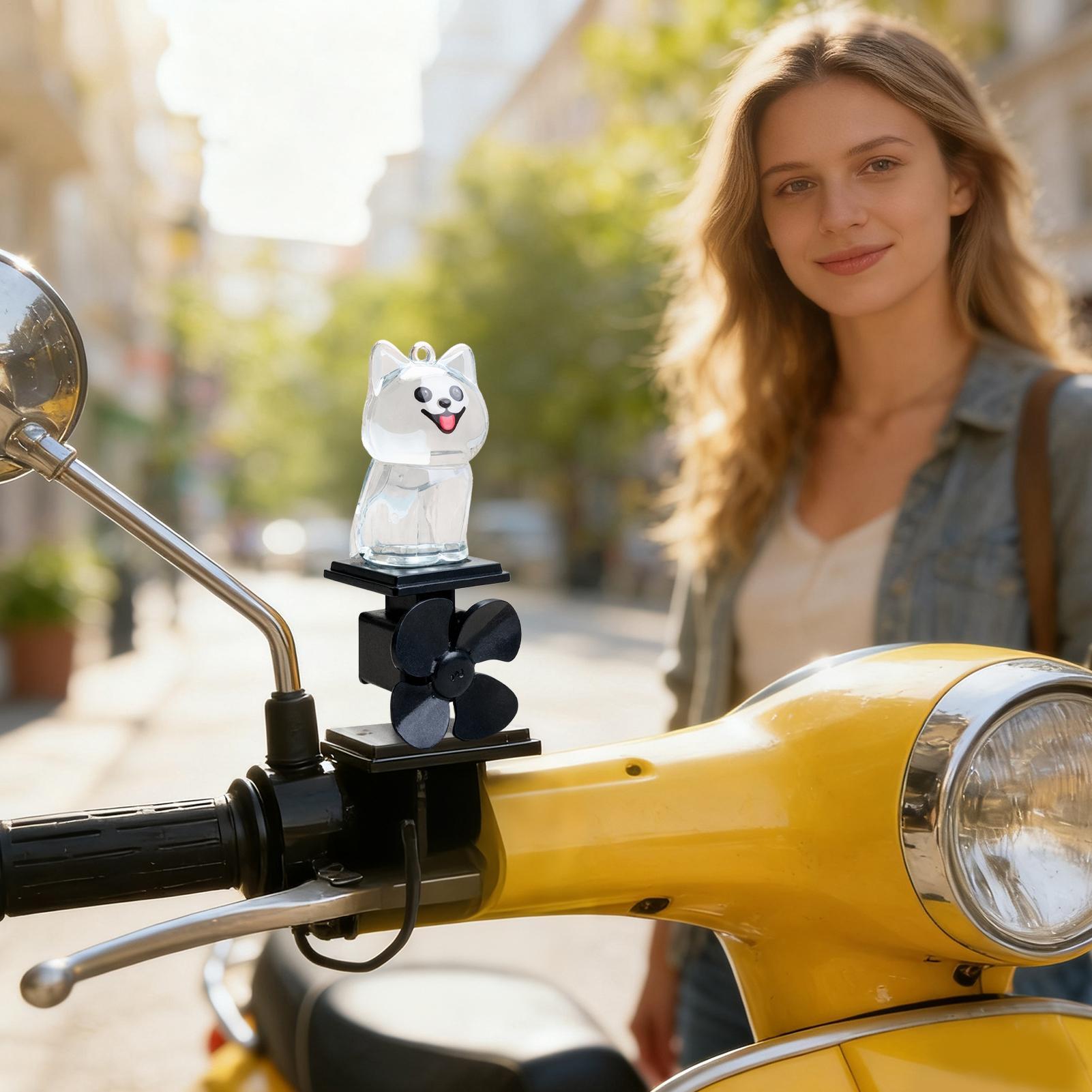 Up Lighting Decor - Mini figuritas de perro para motocicleta,