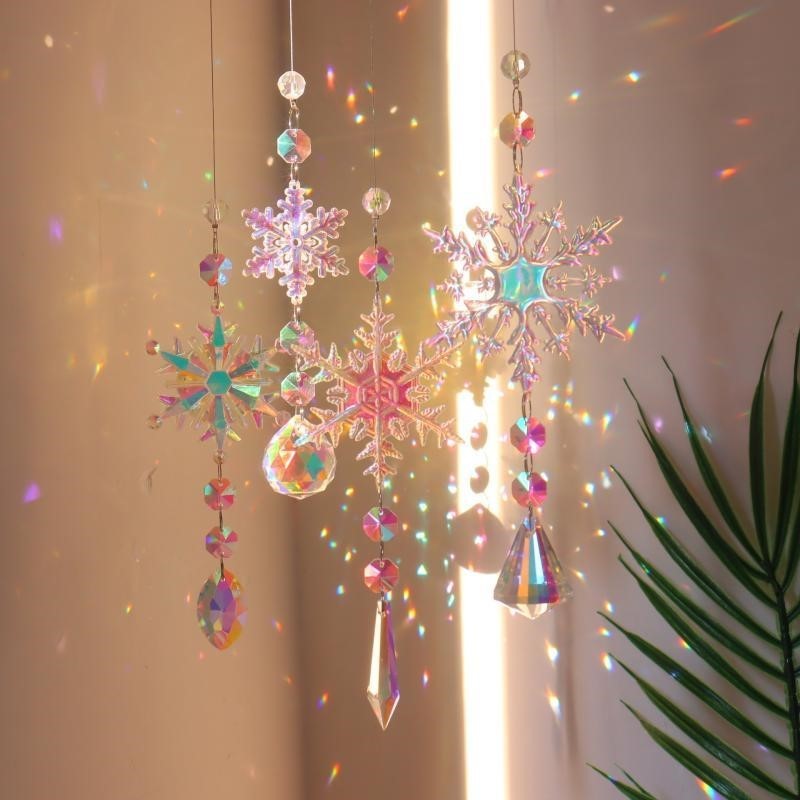 Pendant Lighting Christmas Decor - Colgante Navideño Creativo con Copos de