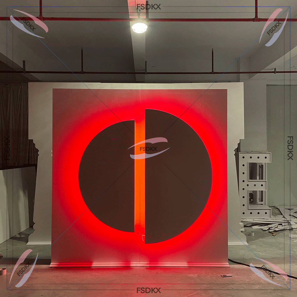 Lighting Decor Rentals - Luz de fondo cuadrada RGB 3D