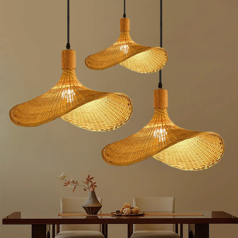 Lighting Decor Rentals - Nueva Lámpara Colgante de Bambú Estilo