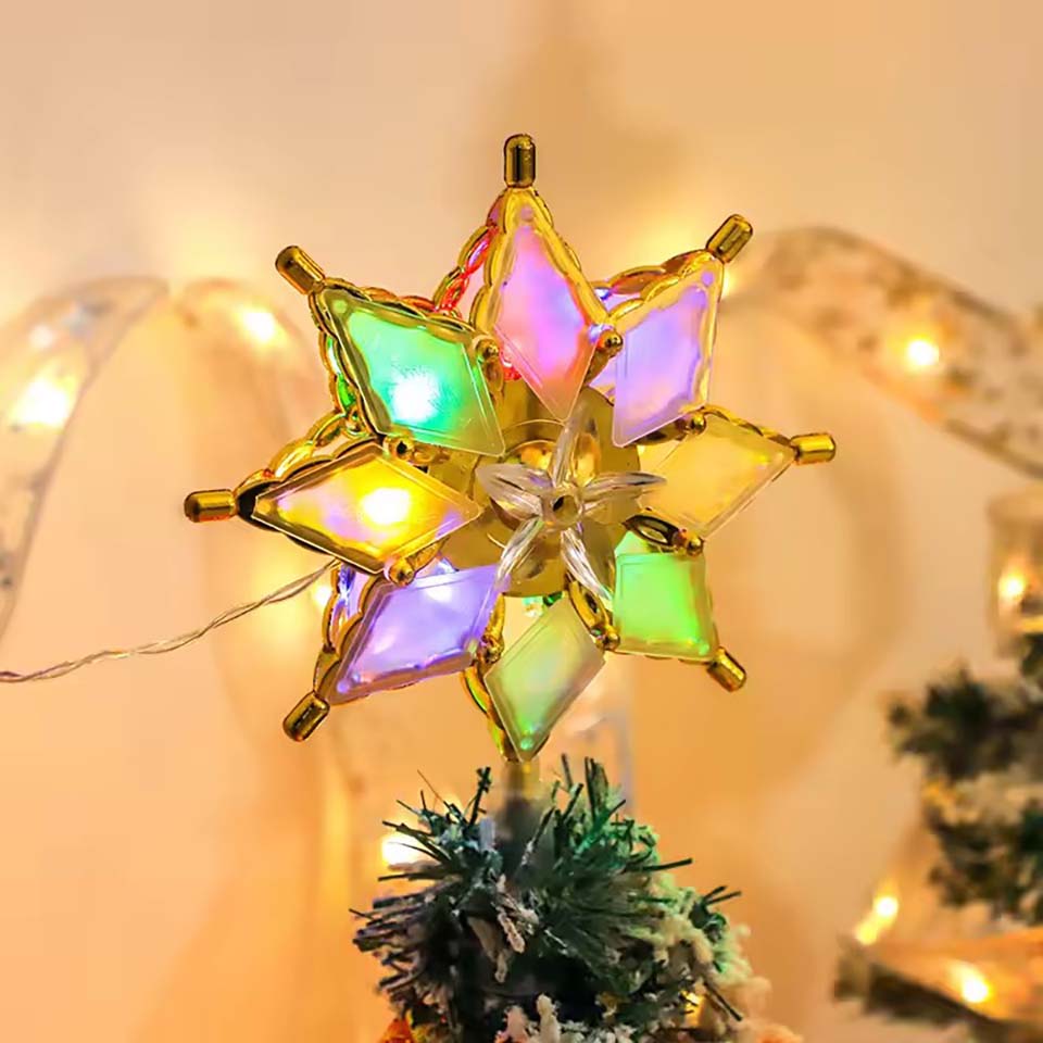 Pendant Lighting Christmas Decor - Adorno de Estrella Iluminada para Árbol