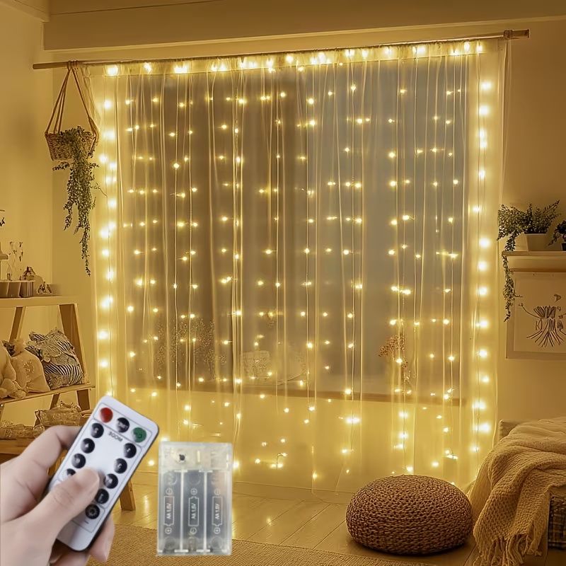 Fairy Light Curtain - Guirnalda de Luces LED de 3M-6M