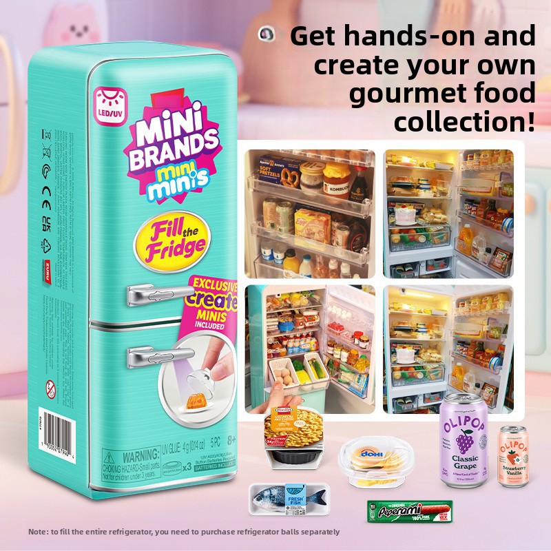 Kitchen Decor Lighting - Mini Refrigerador de Juguete con Luces