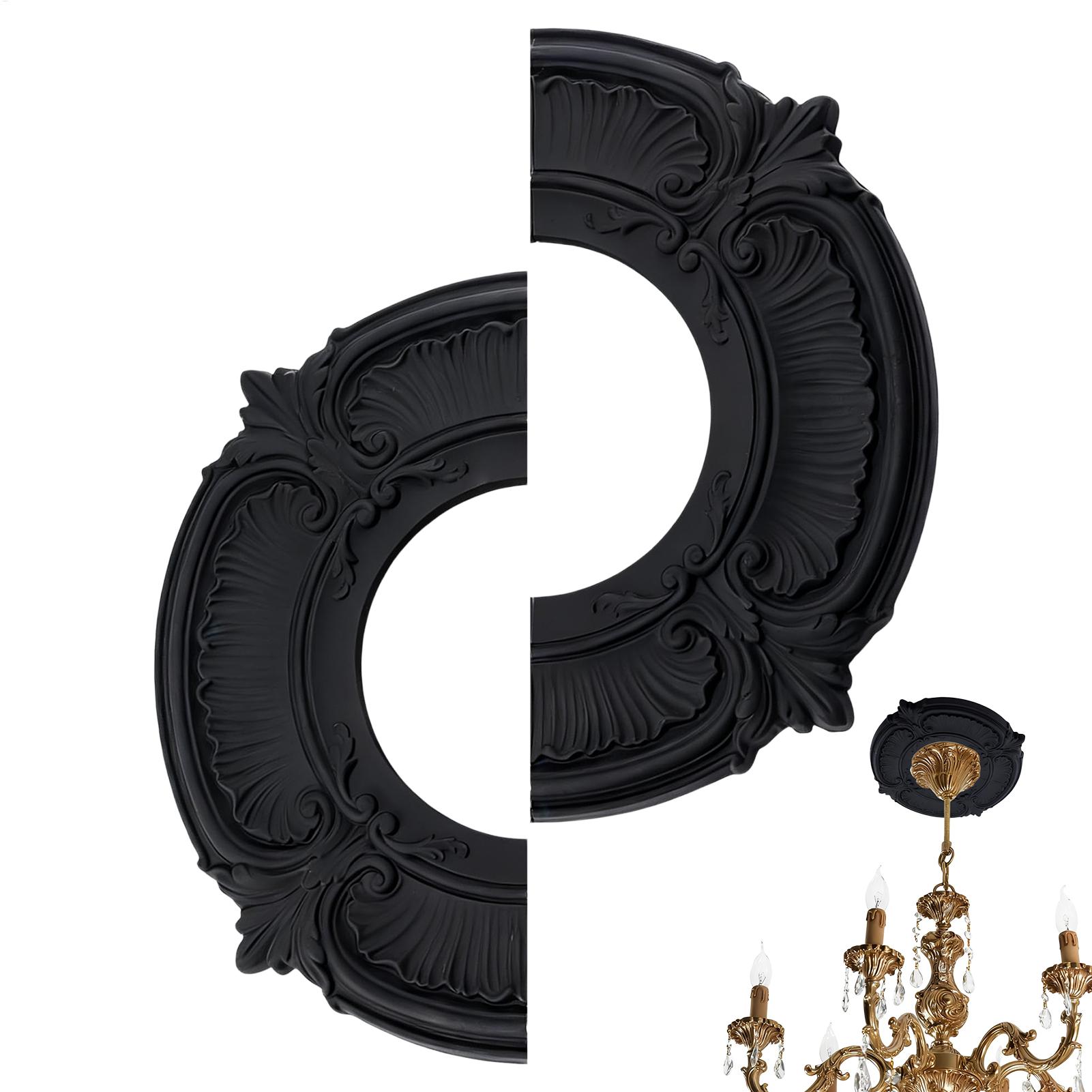 Kitchen Decor Lighting - Panel Decorativo Negro para Ventilador de