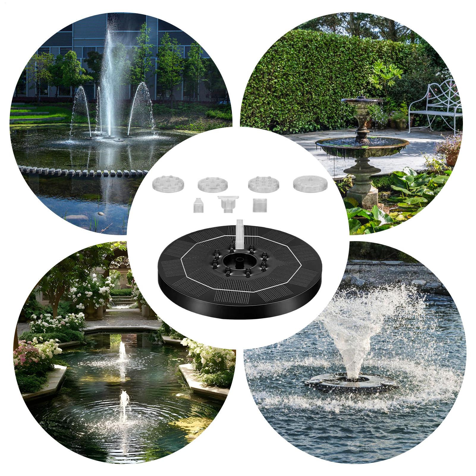 Up Lighting Decor - Bomba de fuente solar ajustable con