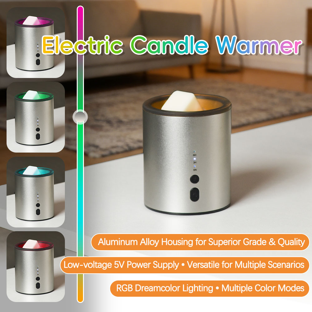Wax Melter Electric - Calentador de Cera Metálico para Aromaterapia,