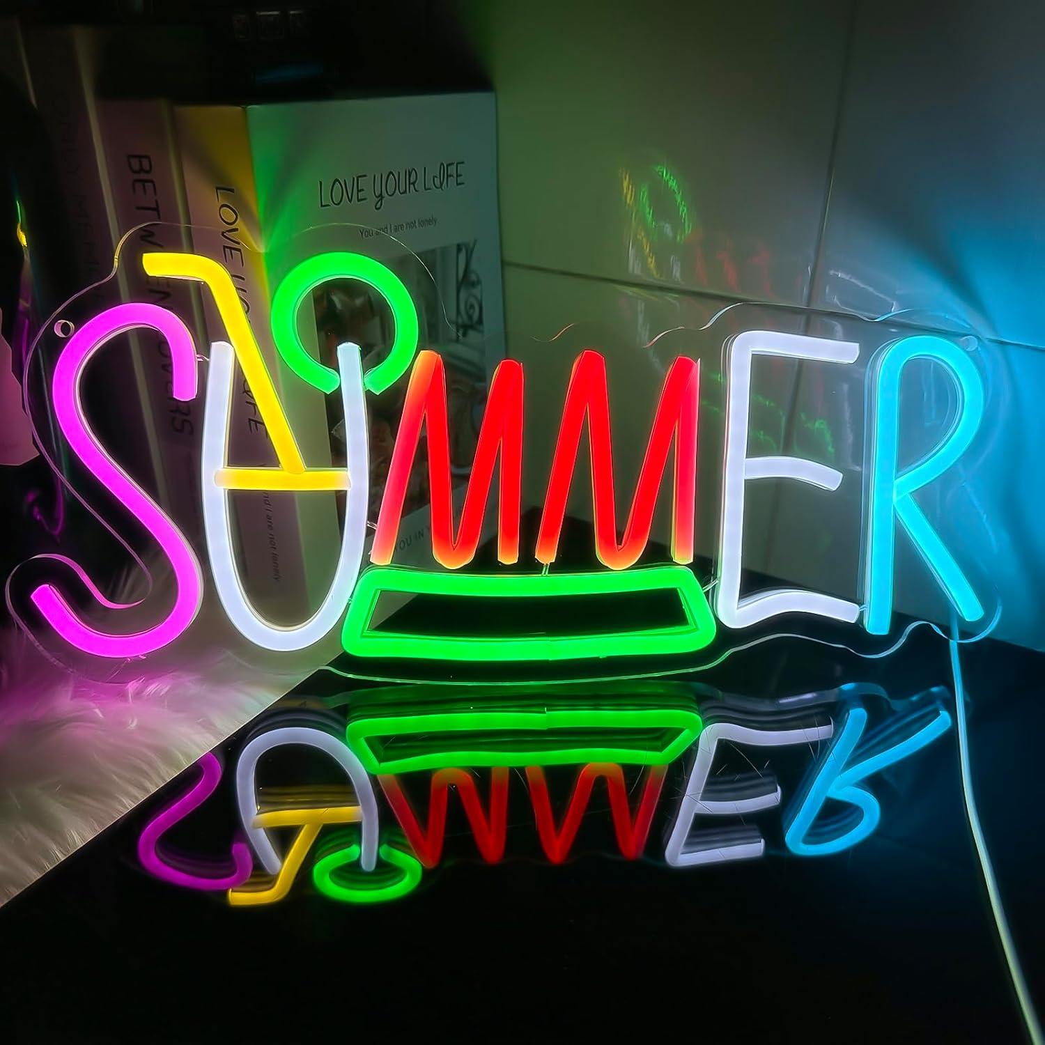 Lighting Decor Rentals - Letrero Luminoso LED de Neón con