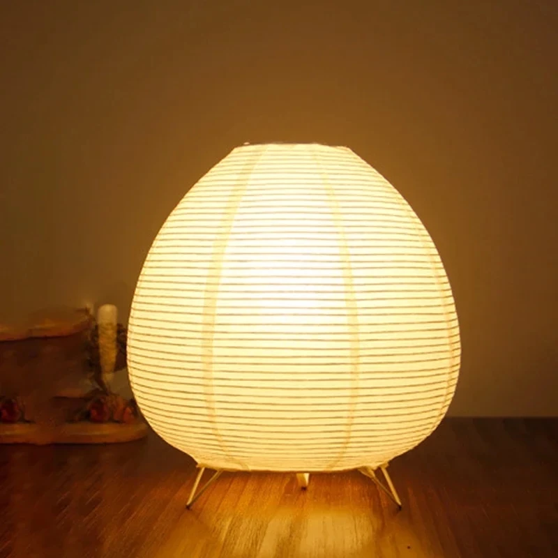 Floor Lamp Tripod - Linterna de papel de arroz japonesa,