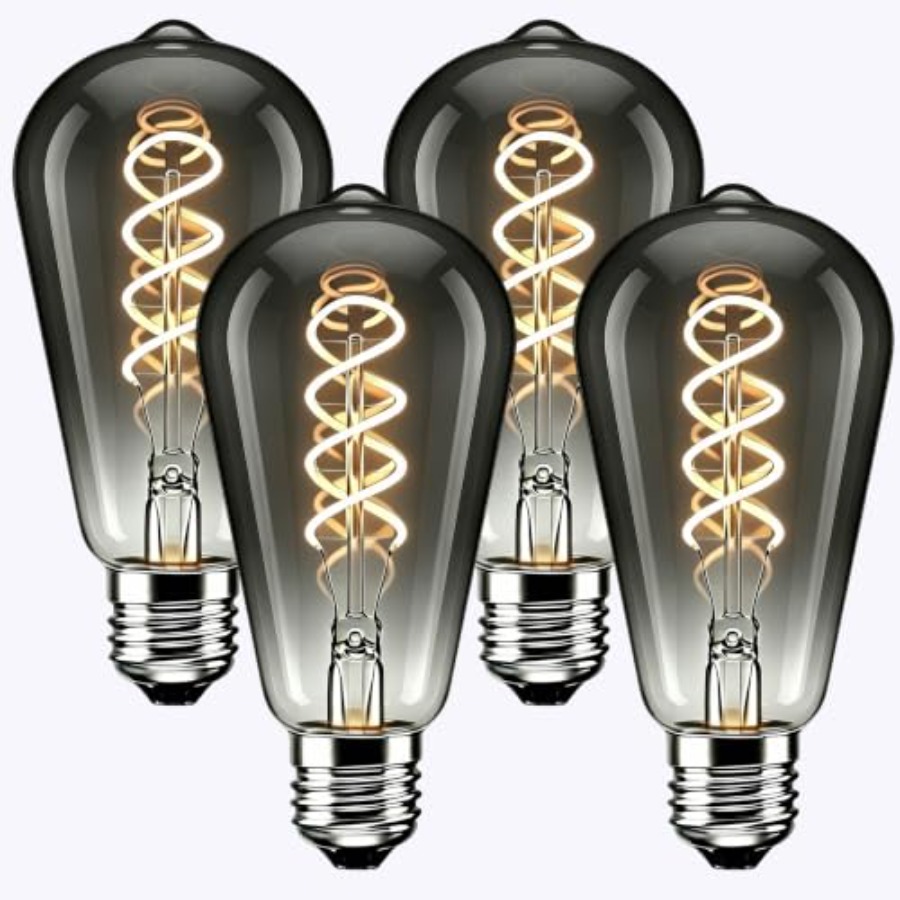 Led Lighting Decor - Paquete de 4 Bombillas LED Edison