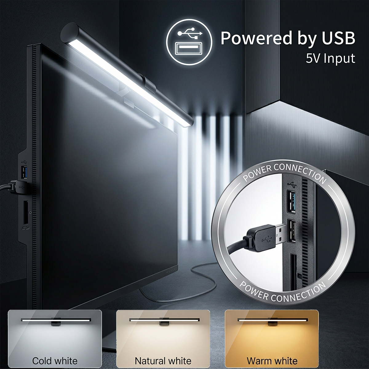Barra de Luz LED para Monitor  - Touch Dimmer Lamp reseña y precio