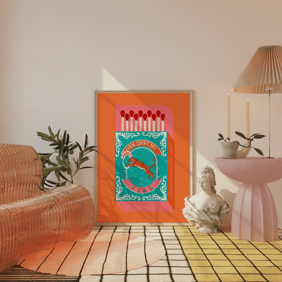 You Light My Fire Orange Match - Kitchen Decor Lighting reseña y precio