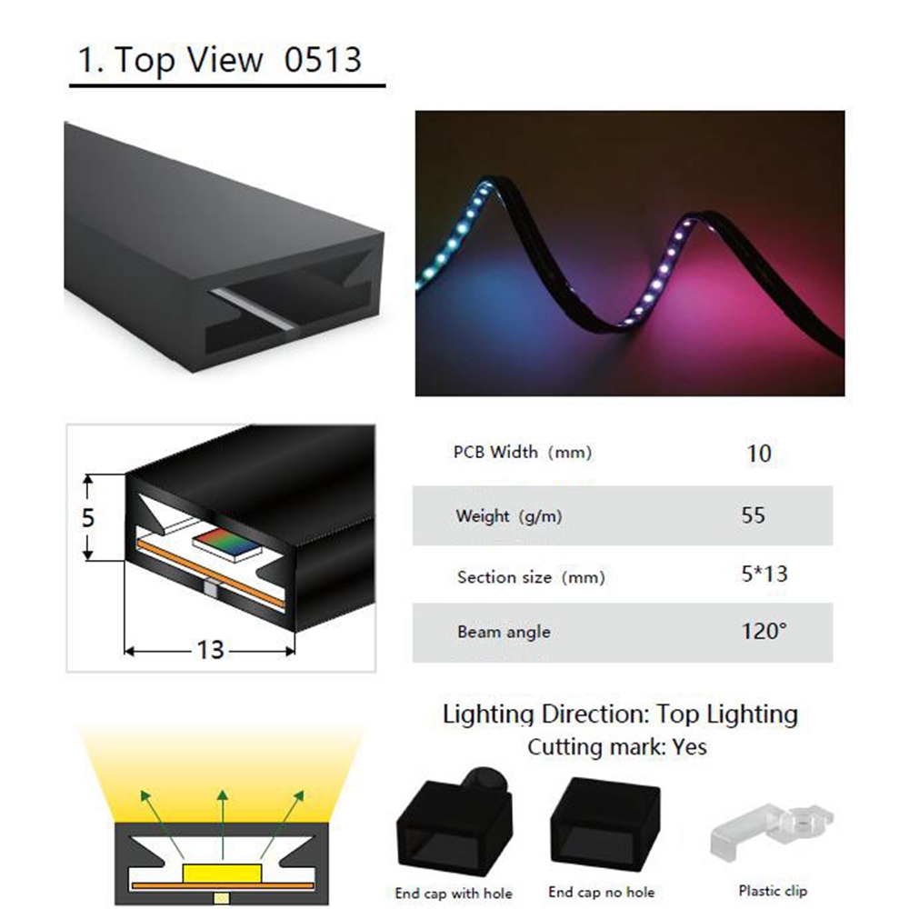 Tubo de cuerda de neón LED WS2 - Lighting Decor And More reseña y precio