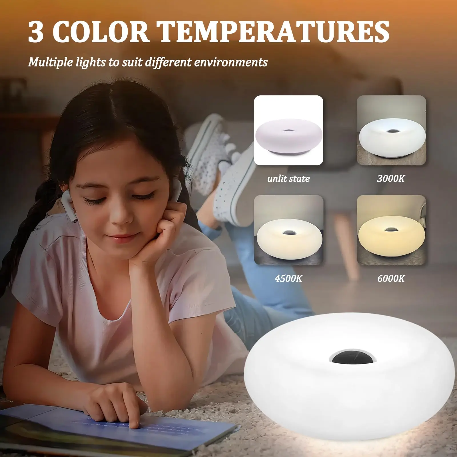 Lámpara Donut RGB, Lámpara de  - Ambient Lighting Decor For Room reseña y precio