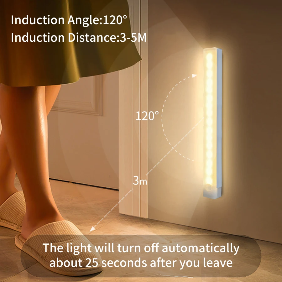 Luz LED nocturna recargable po - Kitchen Decor Lighting reseña y precio