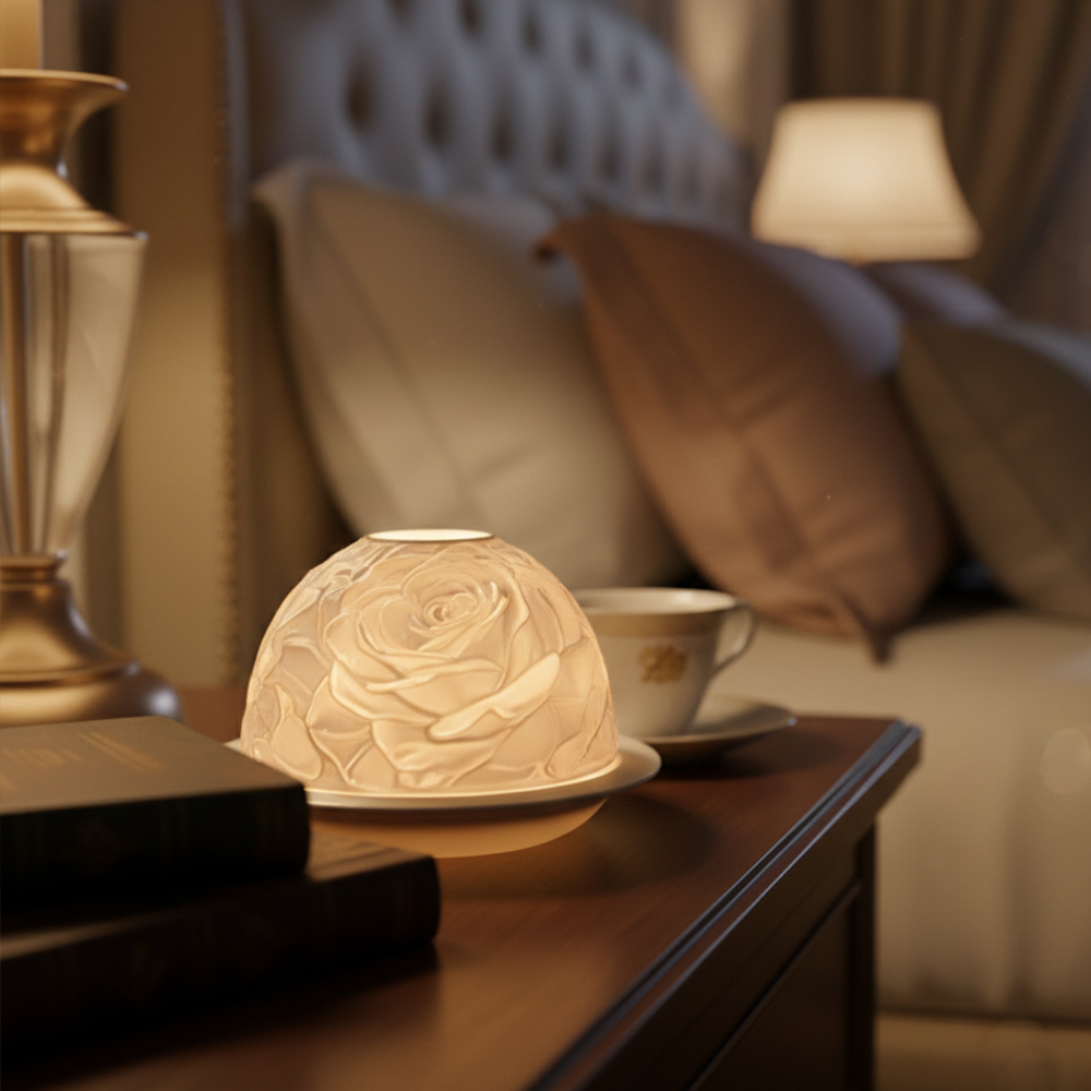 Candelabro de porcelana rosa e - Lighting Decor For Living Room reseña y precio