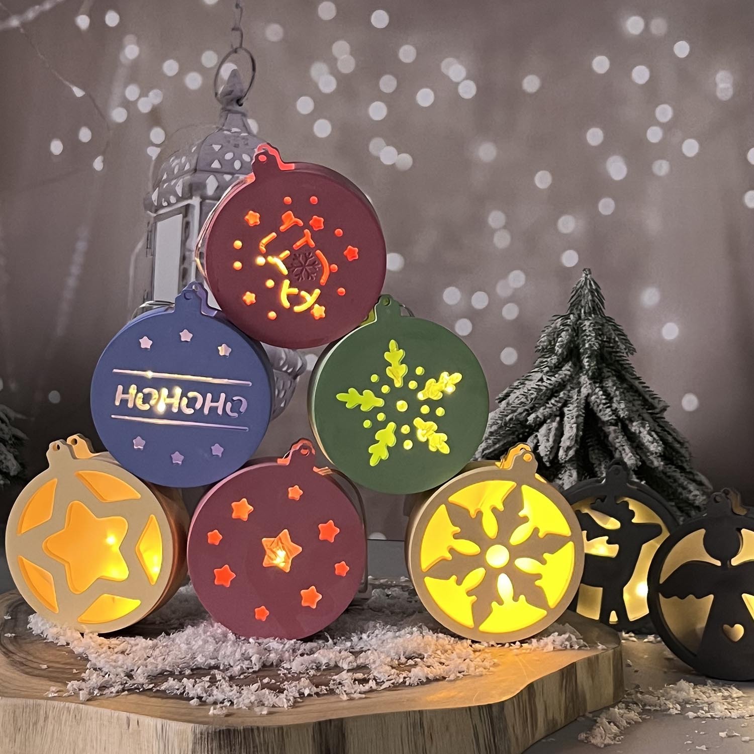 Serie navideña, colgante de lu - Pendant Lighting Christmas Decor reseña y precio
