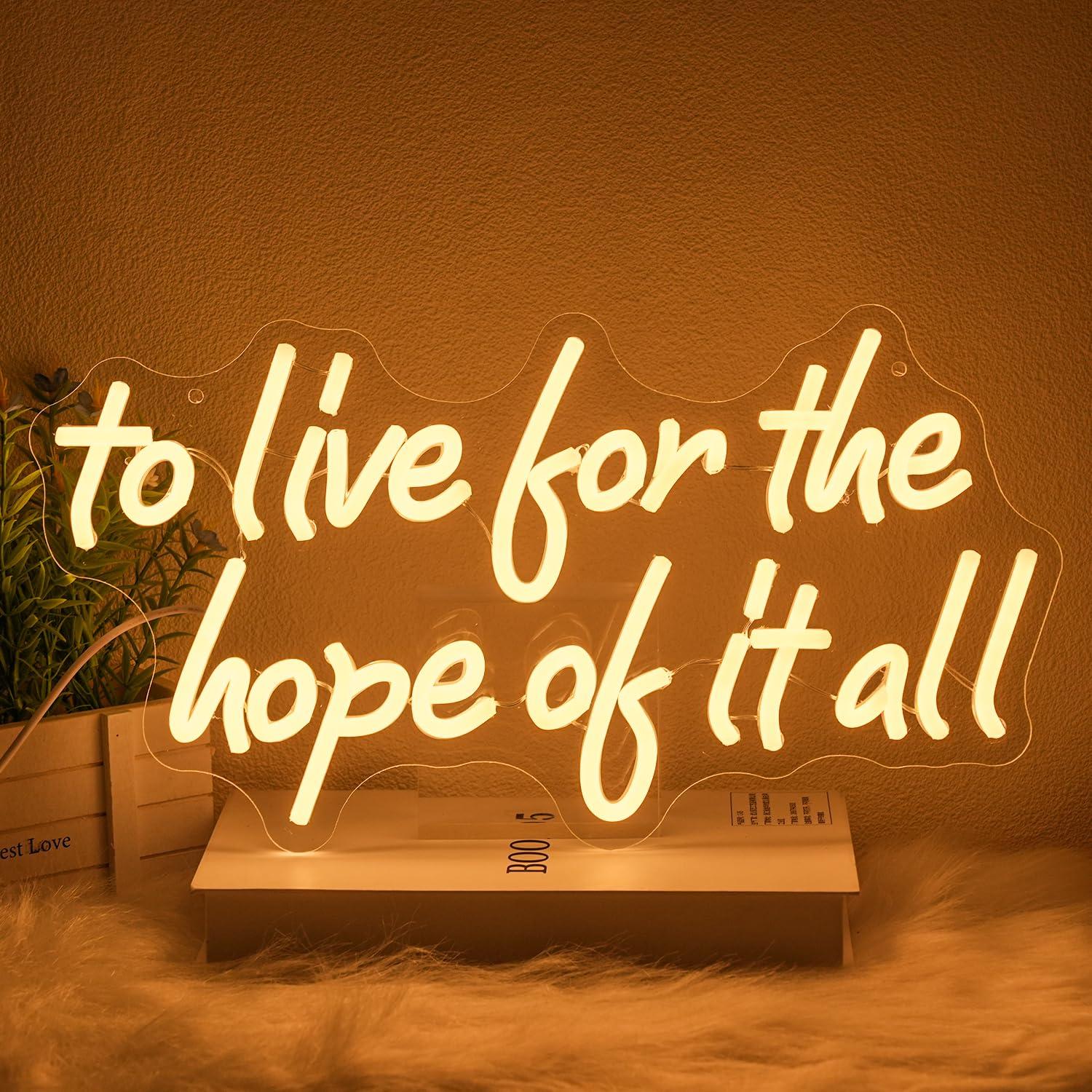 Letrero de neón con la frase « - Led Lighting Wall Decor reseña y precio