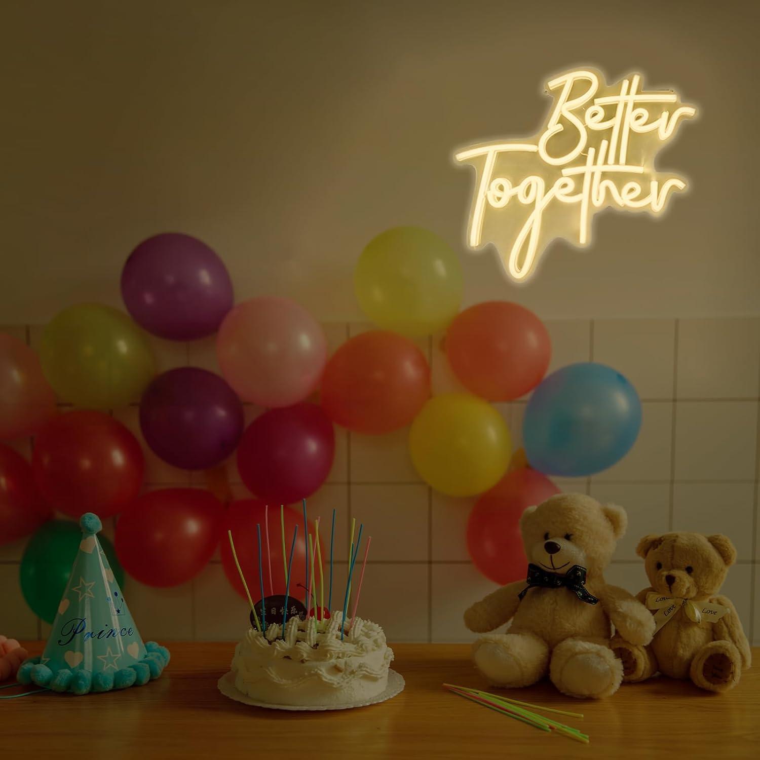 Letrero de Neón 'Better Togeth - Lighting Decor For Living Room reseña y precio