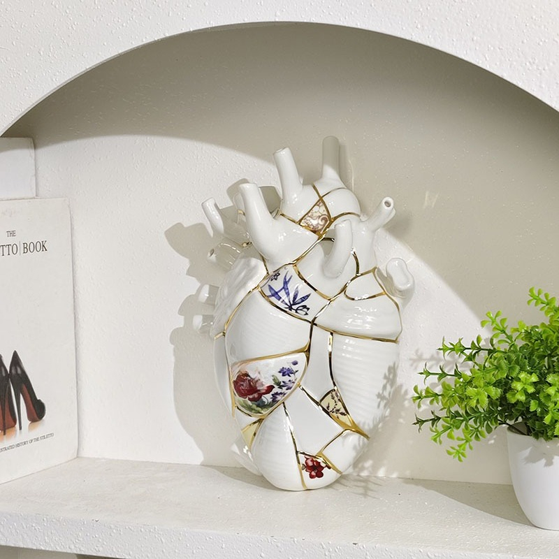 Jarrón con forma de corazón pa - Lighting Decor For Living Room reseña y precio