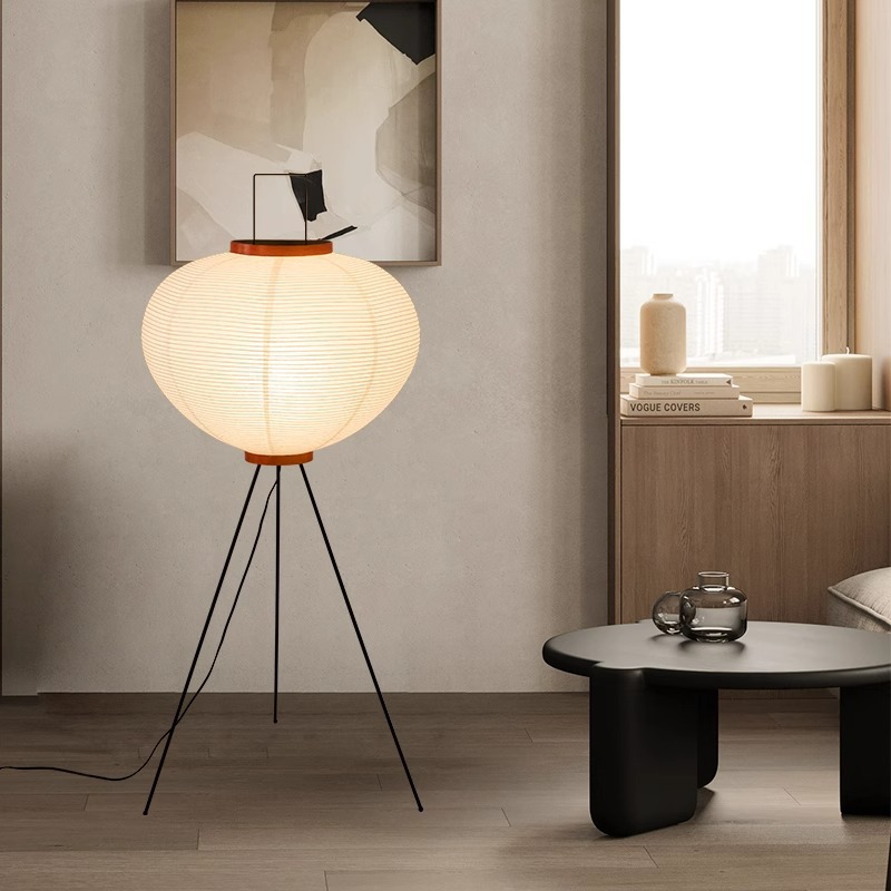 Lámpara de pie de papel de arr - Floor Lamp Tripod reseña y precio