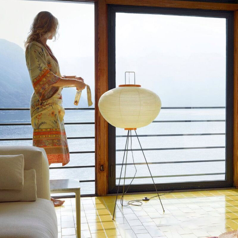 Lámpara de pie de papel de arr - Floor Lamp Tripod reseña y precio