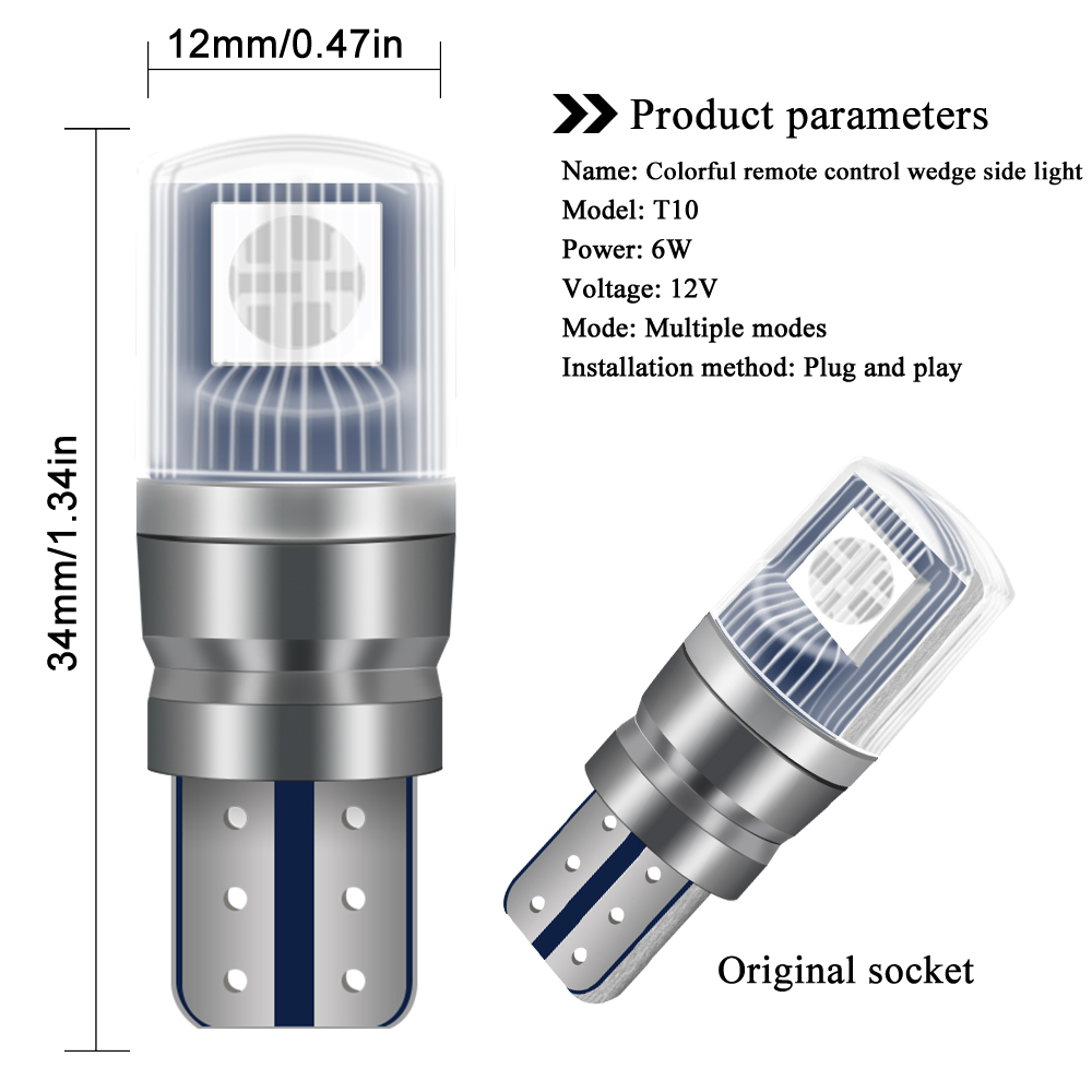 Luces LED T10 para coche, luz  - Touch Dimmer Lamp reseña y precio