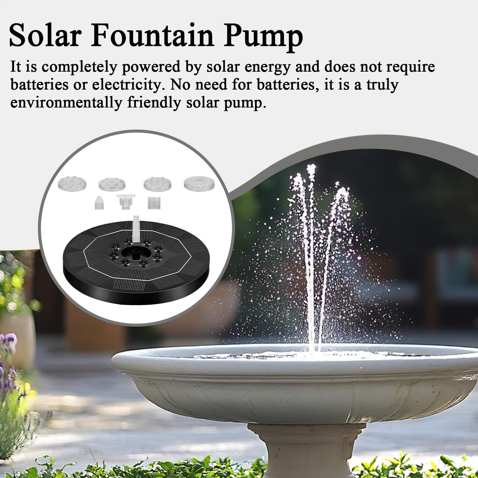 Bomba de fuente solar ajustabl - Up Lighting Decor reseña y precio