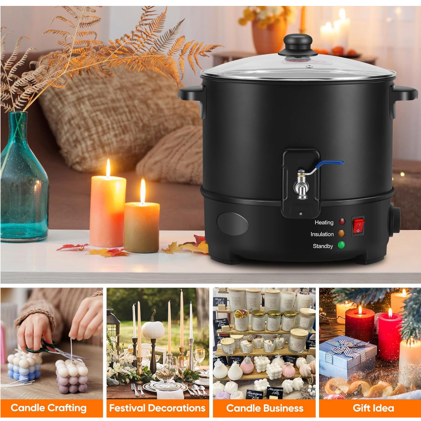 Vela de fusión eléctrica con e - Wax Melter Electric reseña y precio