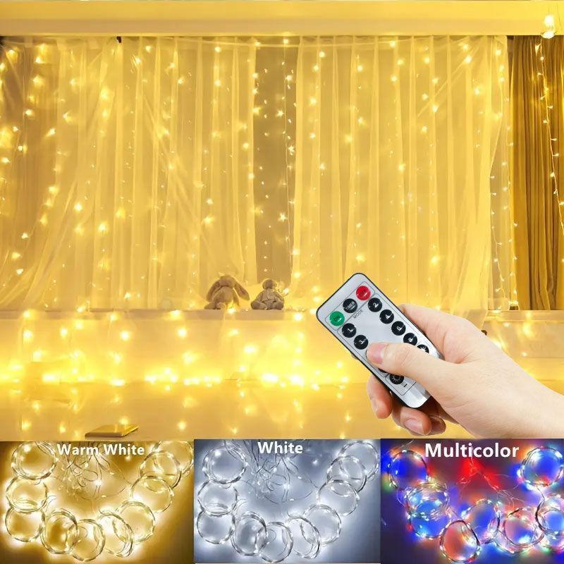 Guirnalda de luces LED para co - Fairy Light Curtain reseña y precio