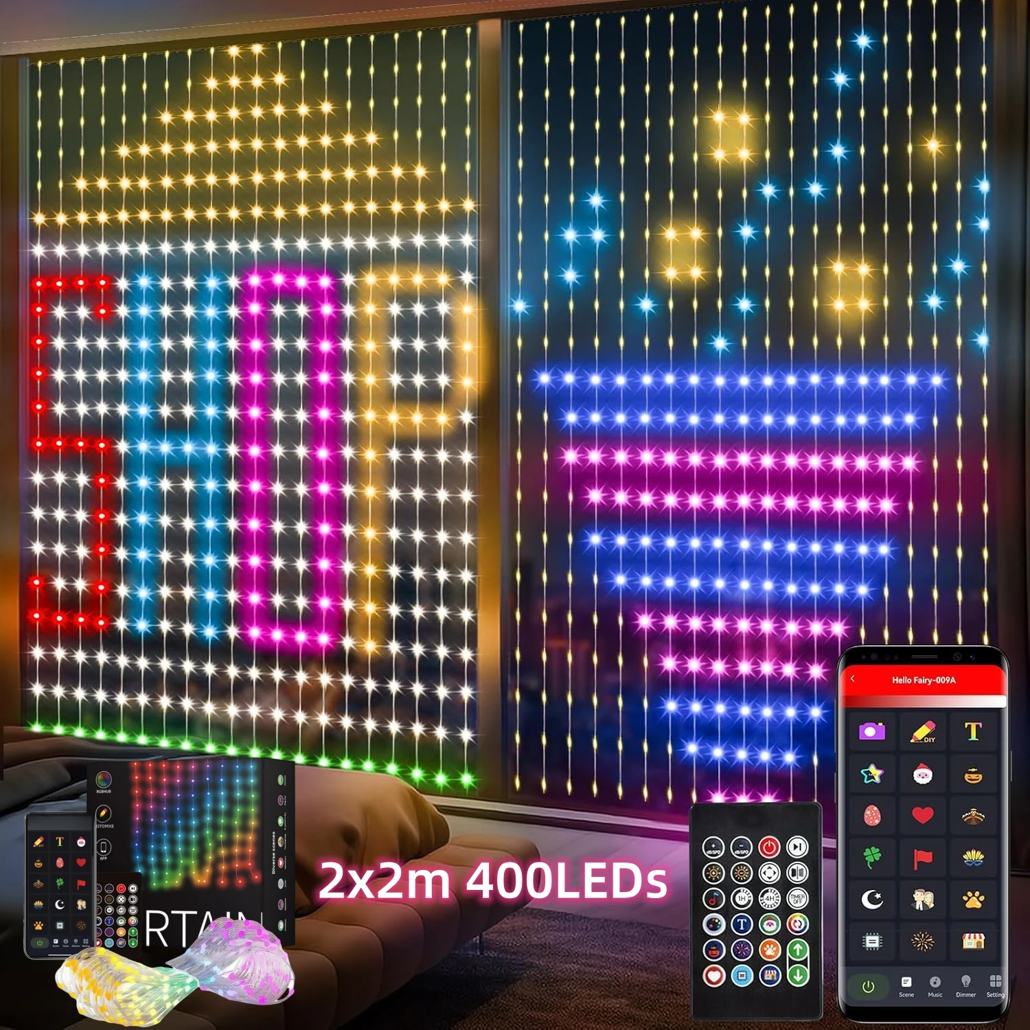Guirnalda de luces de cortina  - Fairy Light Curtain reseña y precio