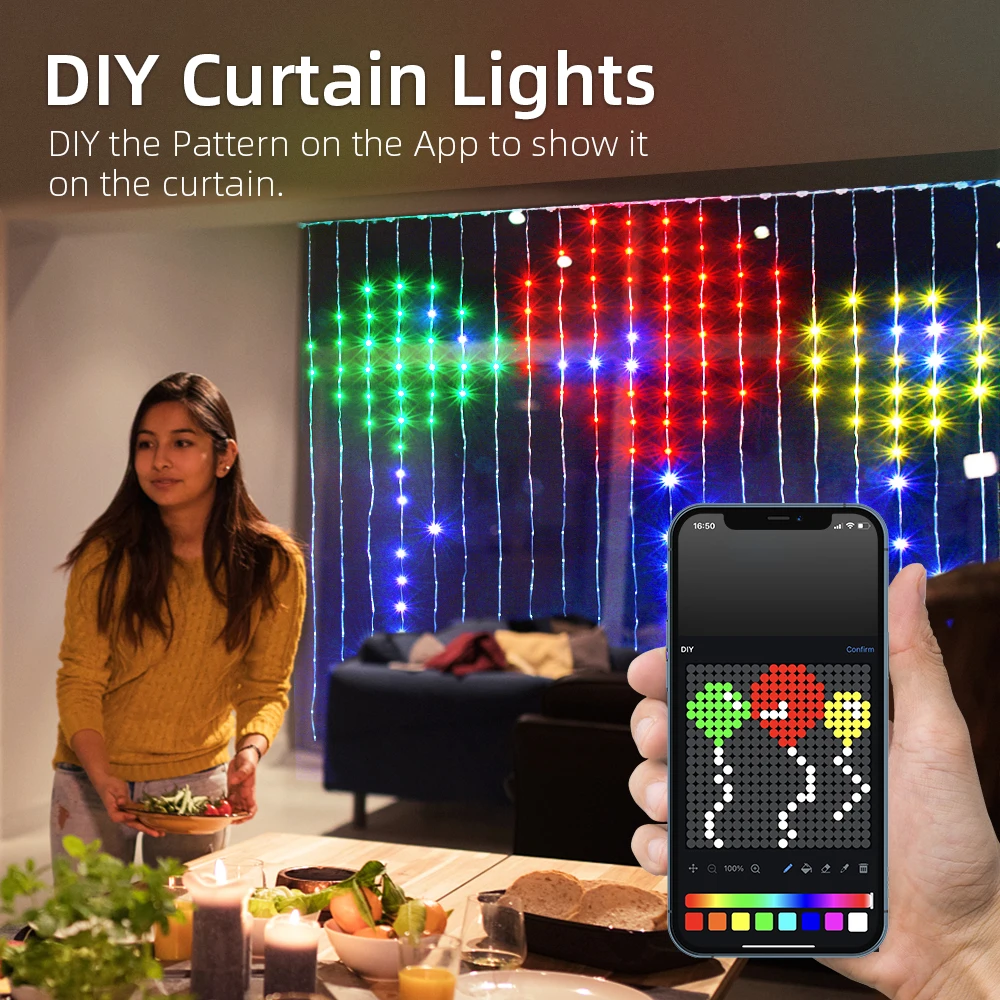 Guirnalda de luces de cortina  - Fairy Light Curtain reseña y precio