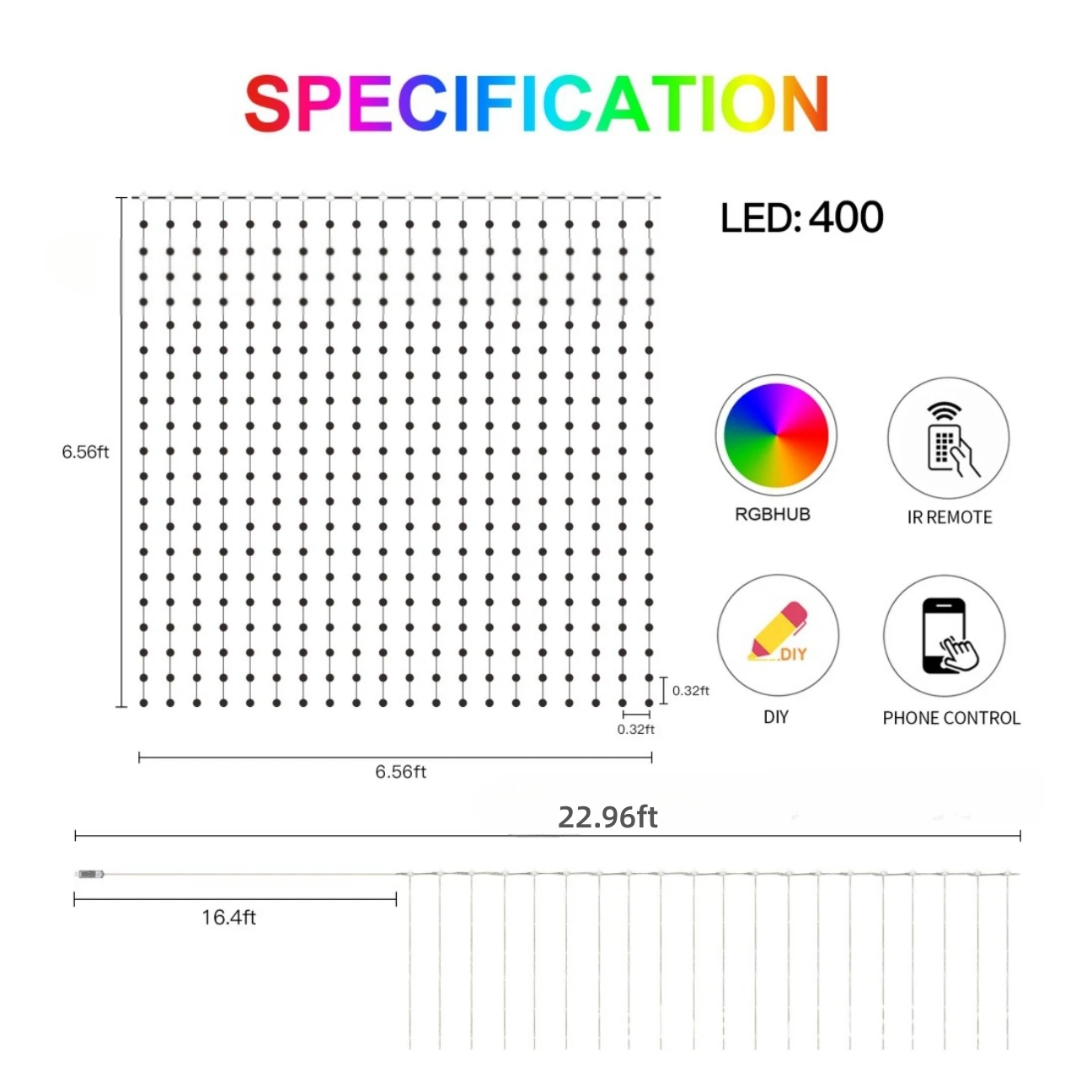 Guirnalda de luces de cortina  - Fairy Light Curtain reseña y precio