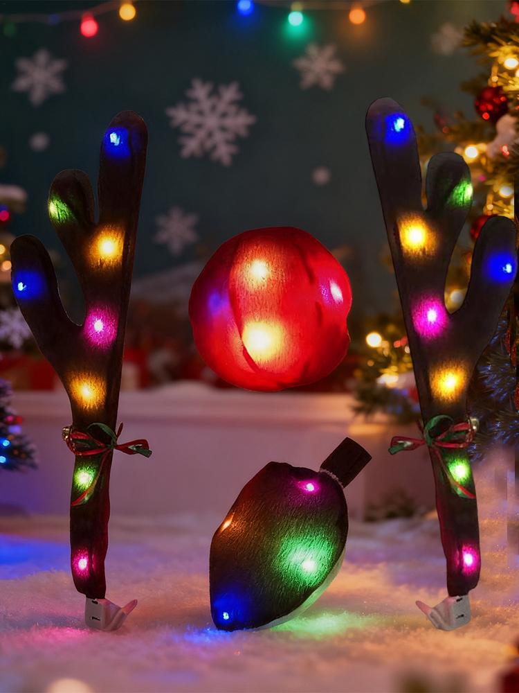 Astas de reno para coche con l - Up Lighting Decor reseña y precio
